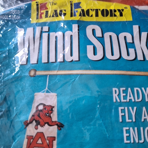 VINTAGE 1997 AUBURN TIGERS WIND SOCK/FLAG RARE! NWT - Picture 3 of 10